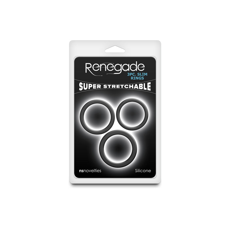 Renegade 3pc Slim Rings -  -  Cock Rings - Set of 3 Sizes