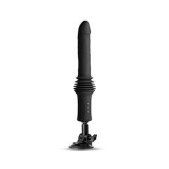 Renegade Super Stroker 17cm Thrusting Vibrator - Black