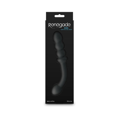 Renegade Duel Double Ended Vibrating Anal Toy - Black