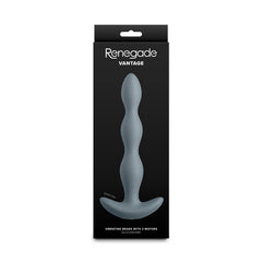 Renegade Vantage - Grey - Grey 20.6 cm USB Rechargeable Vibrating Anal Beads