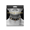 Fetish & Fashion Alina Collar - Black with Gold Studs