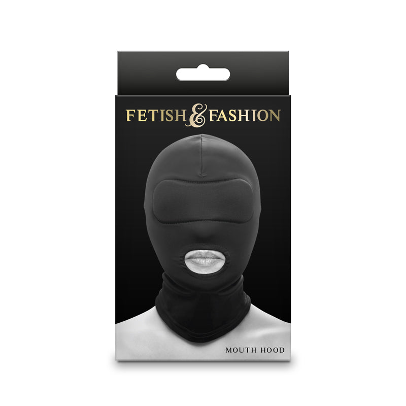 Fetish & Fantasy Mouth Only Hood - Black