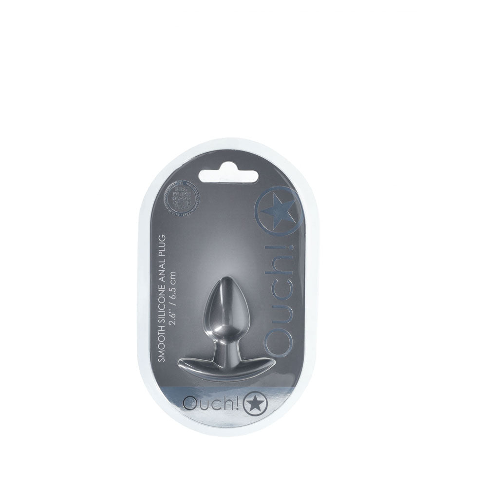 OUCH! Gun Metal Grey 6.5 cm Small Butt Plug
