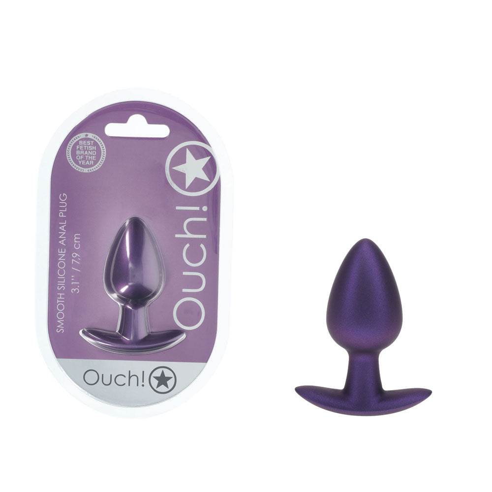 OUCH! Metallic  7.9 cm Medium Butt Plug