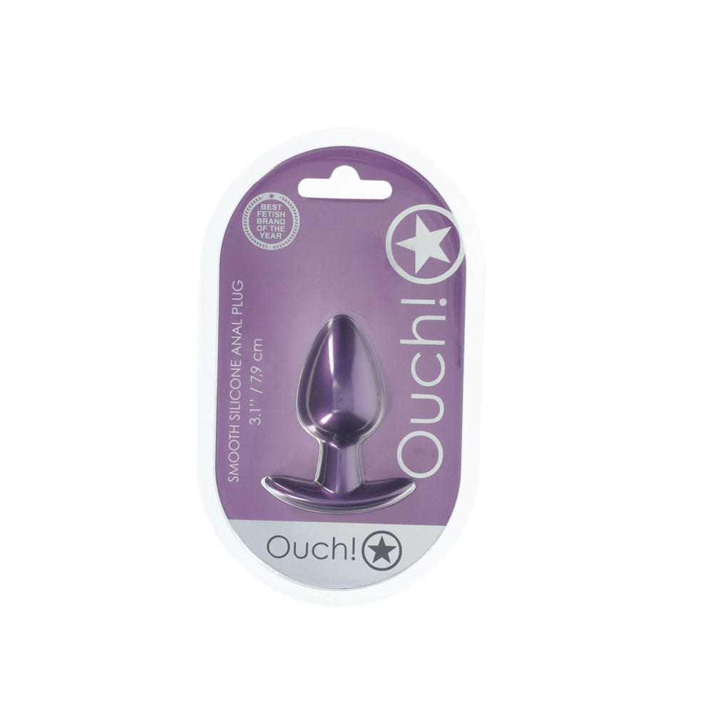 OUCH! Metallic  7.9 cm Medium Butt Plug