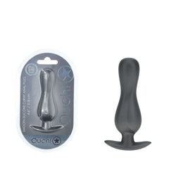 OUCH! Curvy 11.7 cm Gun Metal Grey Butt Plug