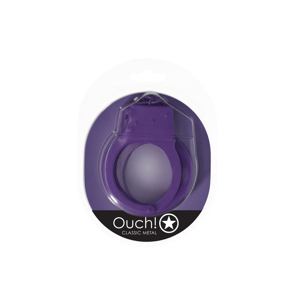 OUCH! Classic Metal Cuffs -Purple