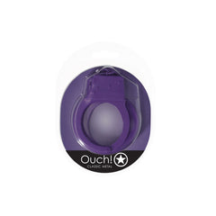 OUCH! Classic Metal Cuffs -Purple