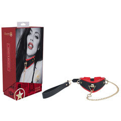 OUCH! Milan Collection Collar with Leash - Black