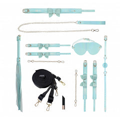 OUCH! Paris Collection BDSM Kit with Bag - Blue