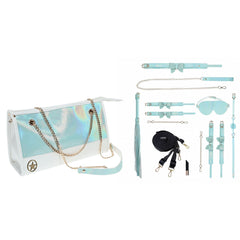 OUCH! Paris Collection BDSM Kit with Bag - Blue