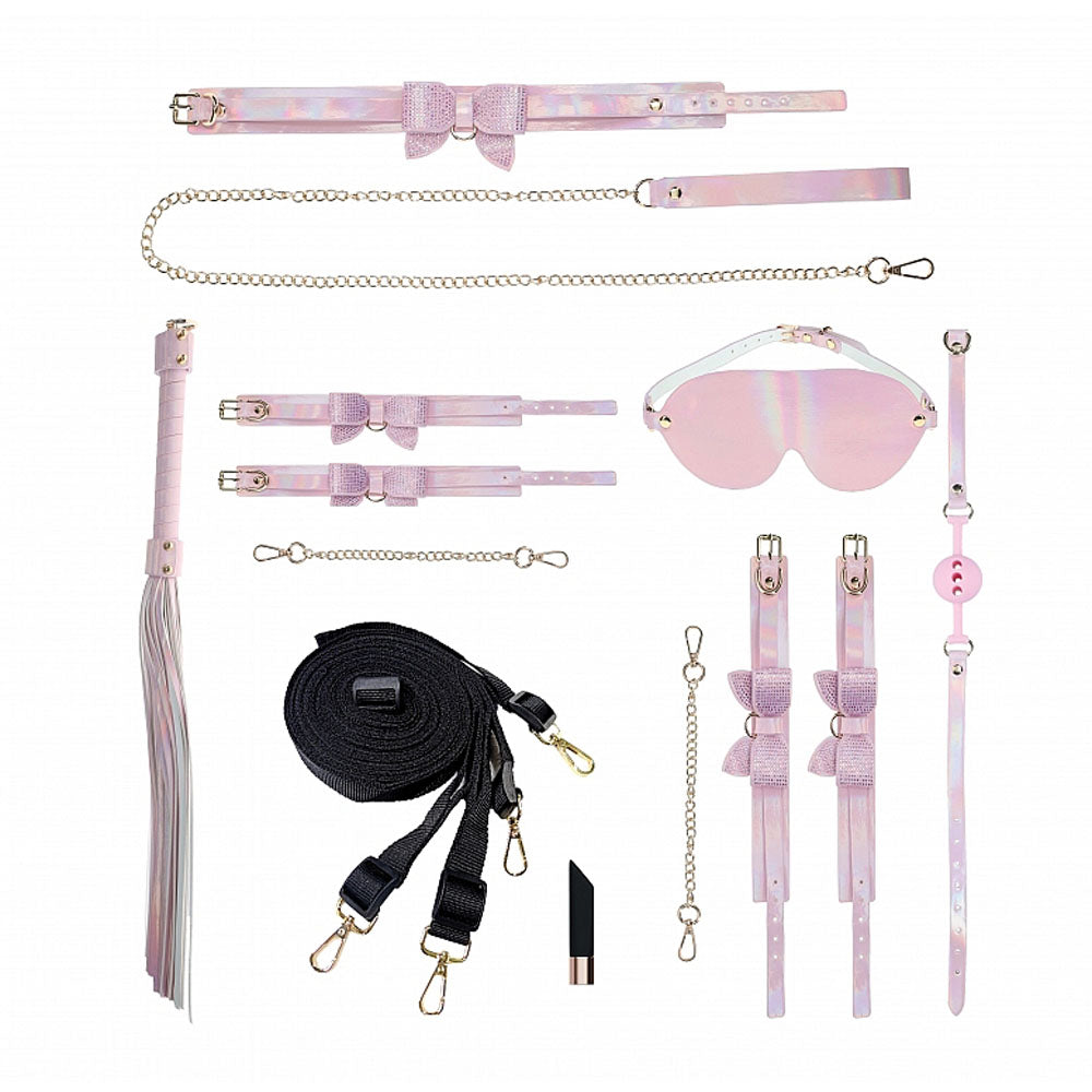 OUCH! Paris Collection BDSM Kit with Bag - Pink