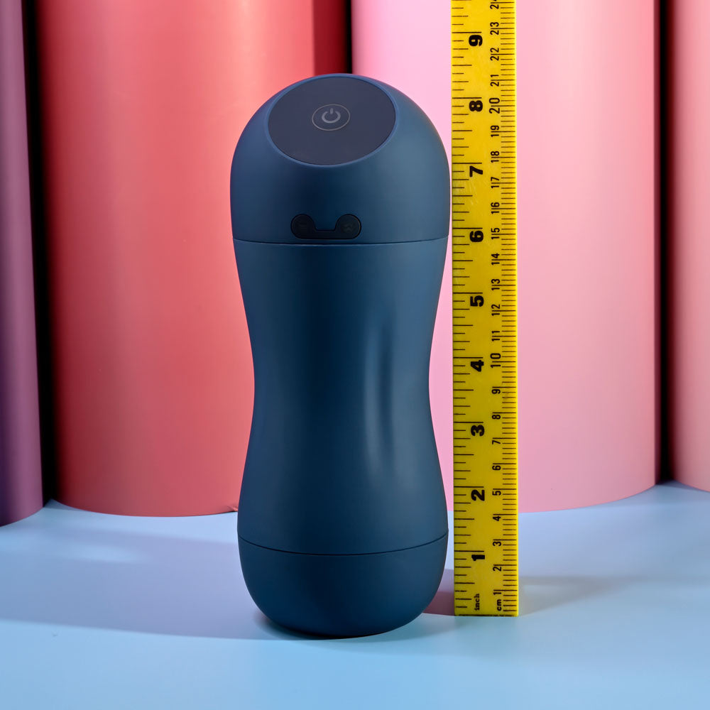 Playboy Pleasure GUSTO Sucking and Vibrating Stroker - Blue