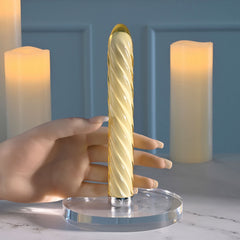 Playboy Pleasure TWIST OF FATE 17.5 cm USB Rechargeable Glass Vibrator