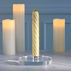 Playboy Pleasure TWIST OF FATE 17.5 cm USB Rechargeable Glass Vibrator