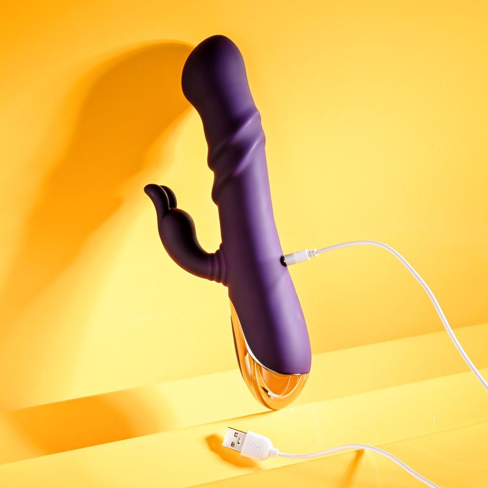 Playboy Pleasure BUNNY PUNCH -  24.4 cm USB Rechargeable Twirling Rabbit Vibrator