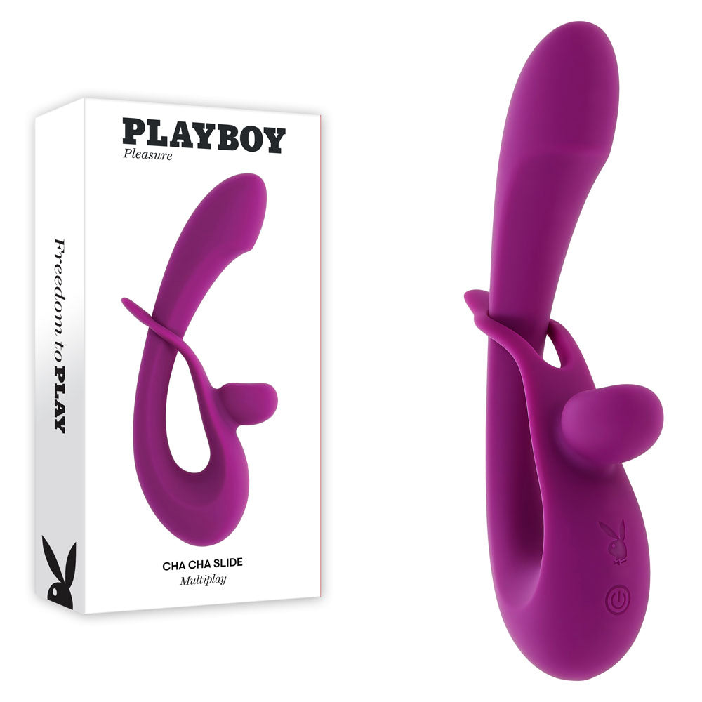 Playboy Pleasure CHA CHA SLIDE -  20 cm USB Rechargeable Rabbit Vibrator