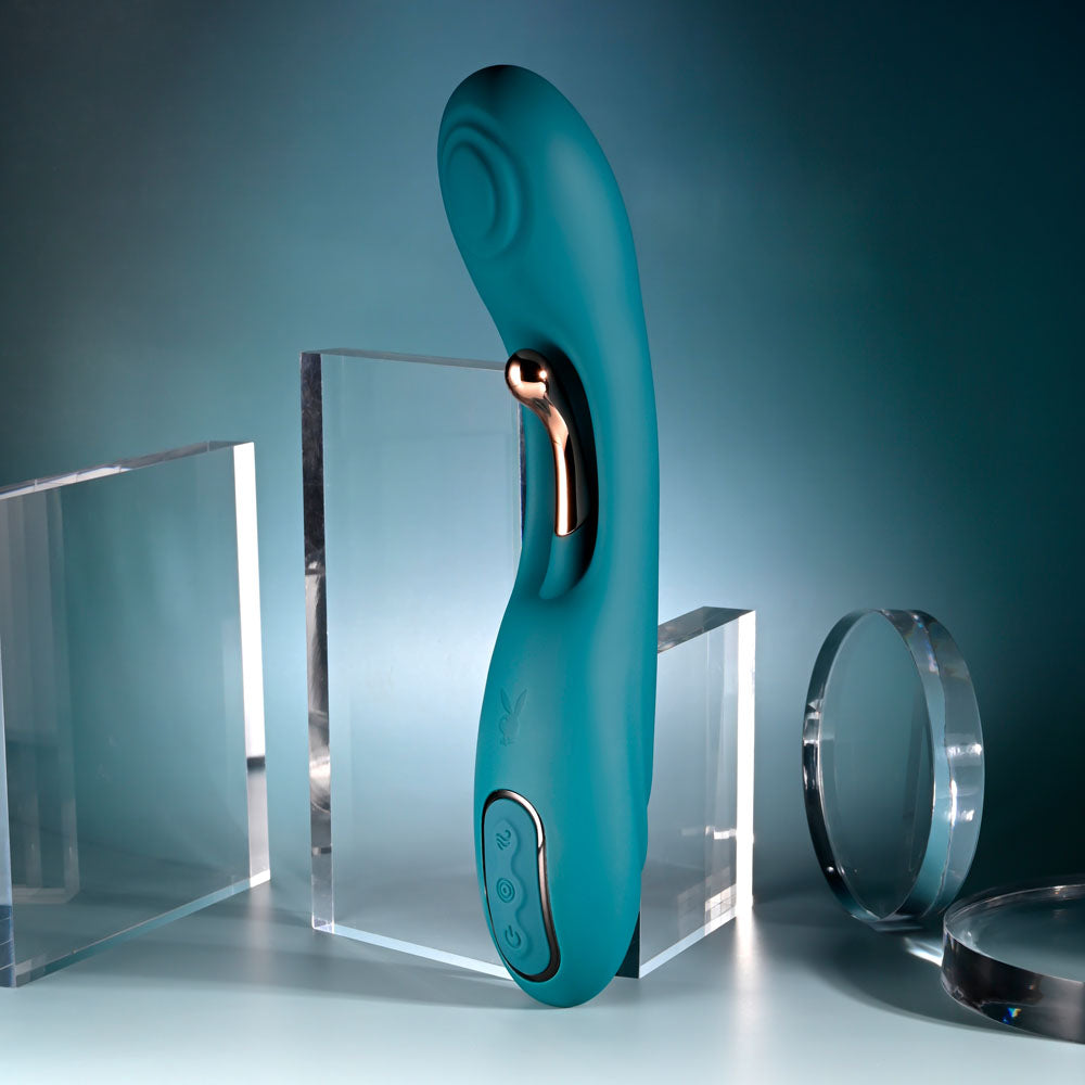 Playboy Pleasure AURELIE -  22.7 cm USB Rechargeable Vibrator with Internal Flicker