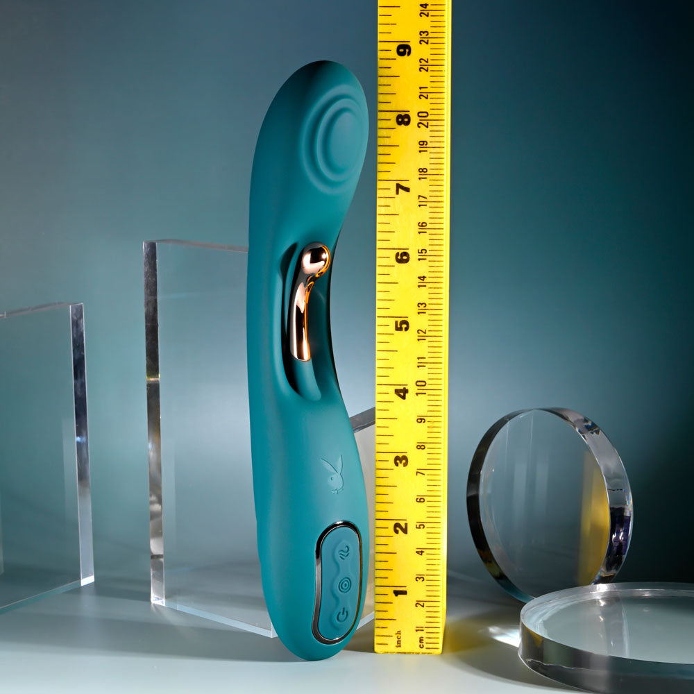 Playboy Pleasure AURELIE -  22.7 cm USB Rechargeable Vibrator with Internal Flicker