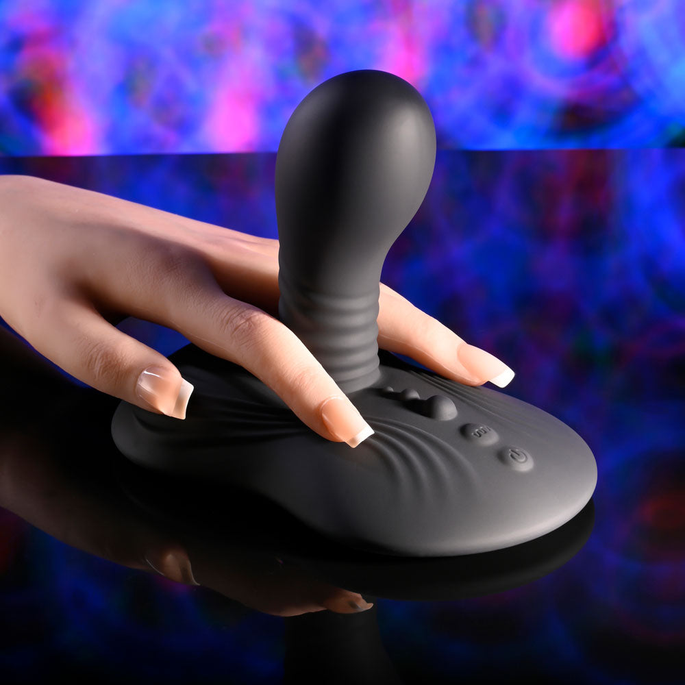 Playboy Pleasure SITTIN & SPINNIN -  USB Rechargeable Spinning Vibrator & Grinder Pad with Remote