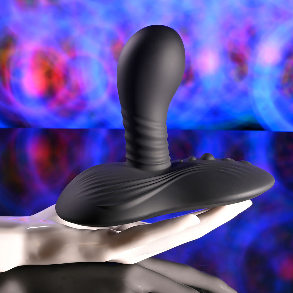 Playboy Pleasure SITTIN & SPINNIN -  USB Rechargeable Spinning Vibrator & Grinder Pad with Remote