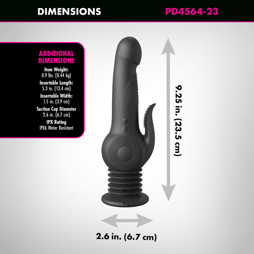 Fetish Fantasy Series Pogo Thruster -  USB Rechargeable 23.5 cm Gyrating Rabbit Vibrator