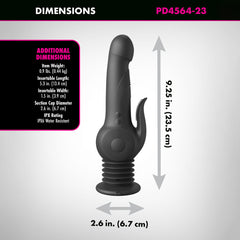 Fetish Fantasy Series Pogo Thruster -  USB Rechargeable 23.5 cm Gyrating Rabbit Vibrator