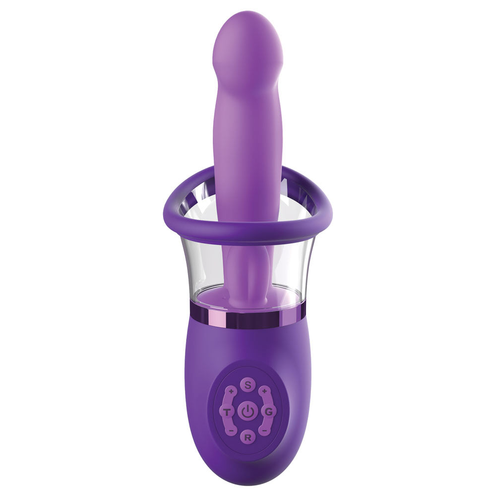 Ultimate Pleasure Pro Plus Sucking Licking & Flicking Vibrator - Purple