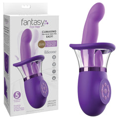 Purple silicone vibrator for women with multiple functions including Clit and G-Spot stimulation