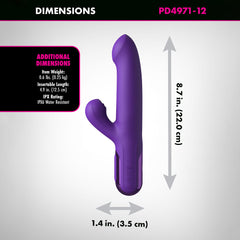 Fantasy For Her Super SoniX Thruster -  USB Rechargeable Thrusting Rabbit Vibrator