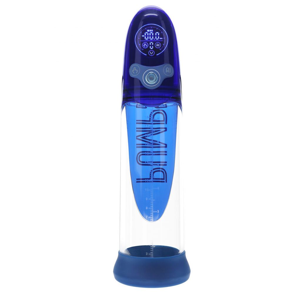 PUMPED Aqua-Pro Automatic &  AI-Enabled Submersible Penis Pump - Blue