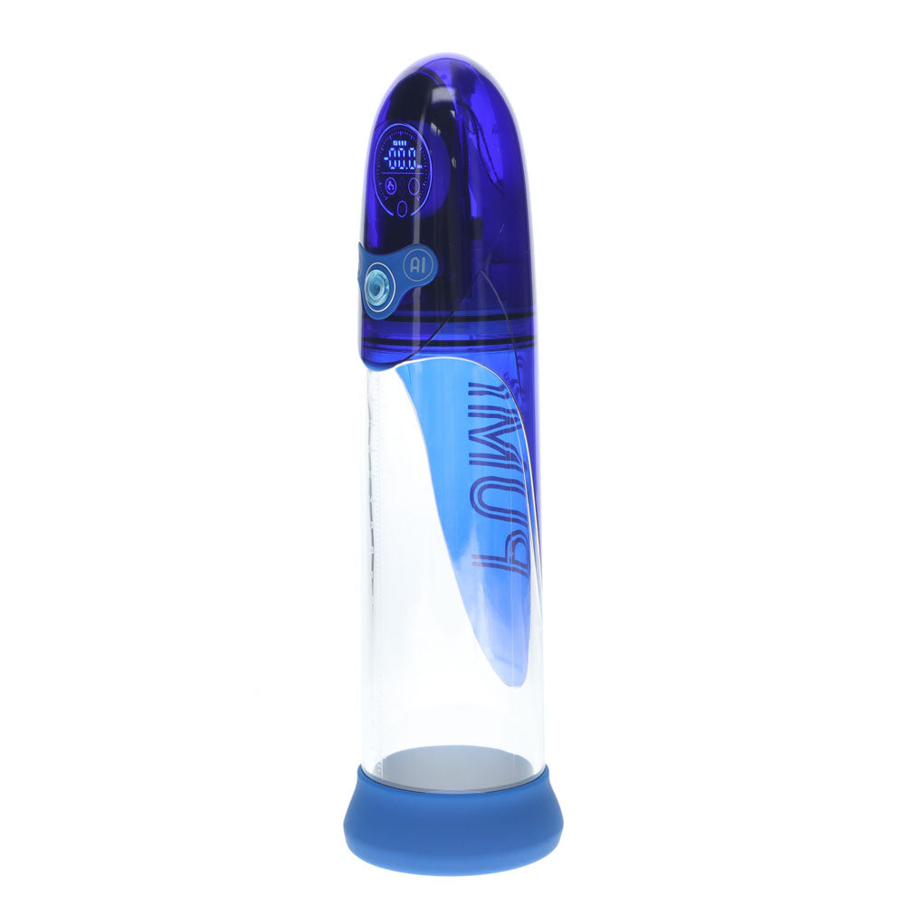 PUMPED Aqua-Pro Automatic &  AI-Enabled Submersible Penis Pump - Blue