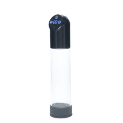 PUMPED Automatic Waterproof USB Rechargeable Penis Pump - Gunmetal/Clear