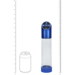 PUMPED  Waterproof Automatic USB Rechargeable Penis Pump - Blue/Clear