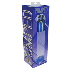 PUMPED  Waterproof Automatic USB Rechargeable Penis Pump - Blue/Clear
