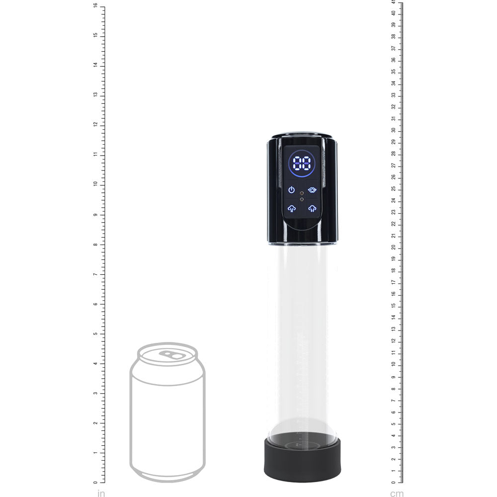 PUMPED Mega-Lift Automatic USB Rechargeable Penis Pump - Clear