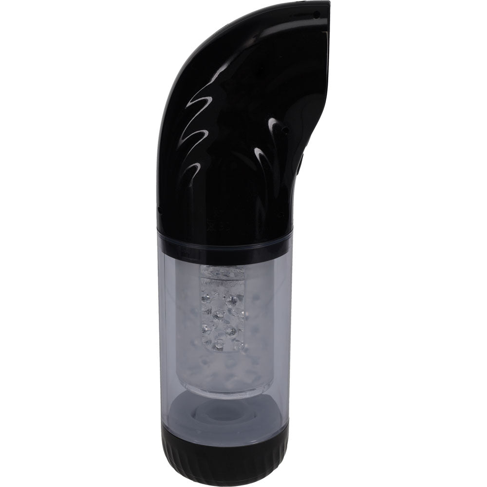 PUMPED Strokemate Rechargeable Sucking Rotating & Thrusting Auto Masturbator - Clear