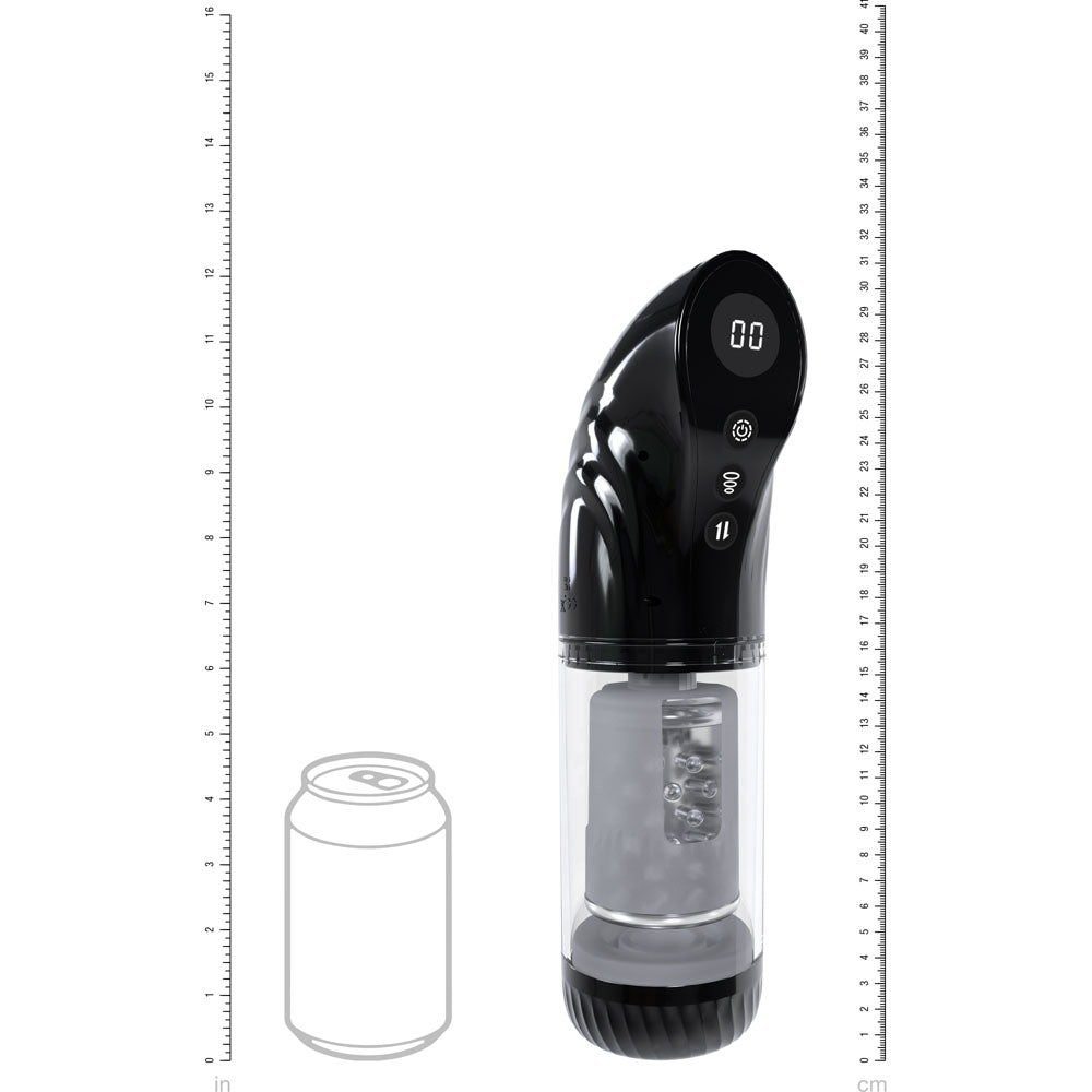 PUMPED Strokemate Rechargeable Sucking Rotating & Thrusting Auto Masturbator - Clear