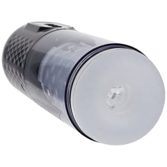 PUMPED Vortex Sucking Rotating & Thrusting Auto Masturbator - Grey/Clear