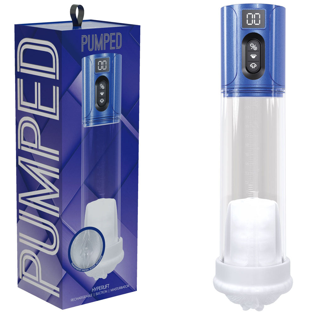 PUMPED Hyper-Lift USB Rechargeable Auto Pump - Metallic / Clear