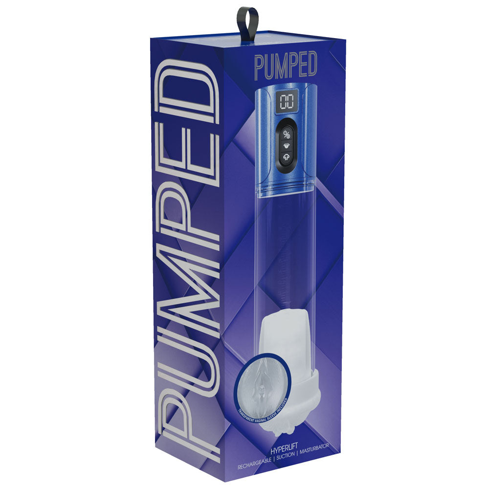 PUMPED Hyper-Lift USB Rechargeable Auto Pump - Metallic / Clear