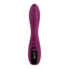 Passion Play G-Spot Vibrator with LED Screen - Purple 19.2 cm USB Rechargeable G-Spot Vibrator
