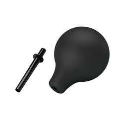 MR PLAY Anal Douche - Black - Black Unisex Douche - 224 ml Capacity