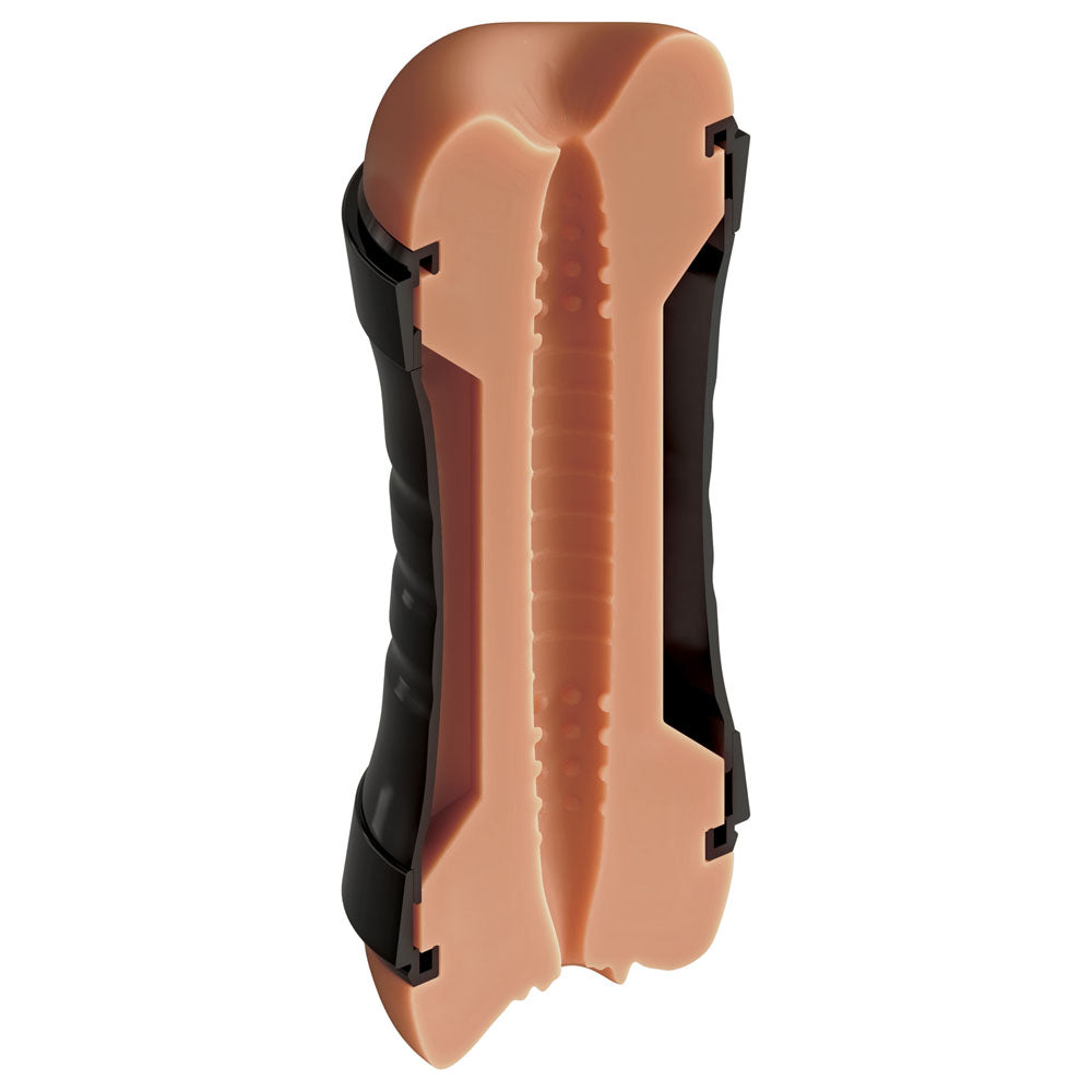 PDX Wet Pussies Dual Ended Dark Skin Stroker