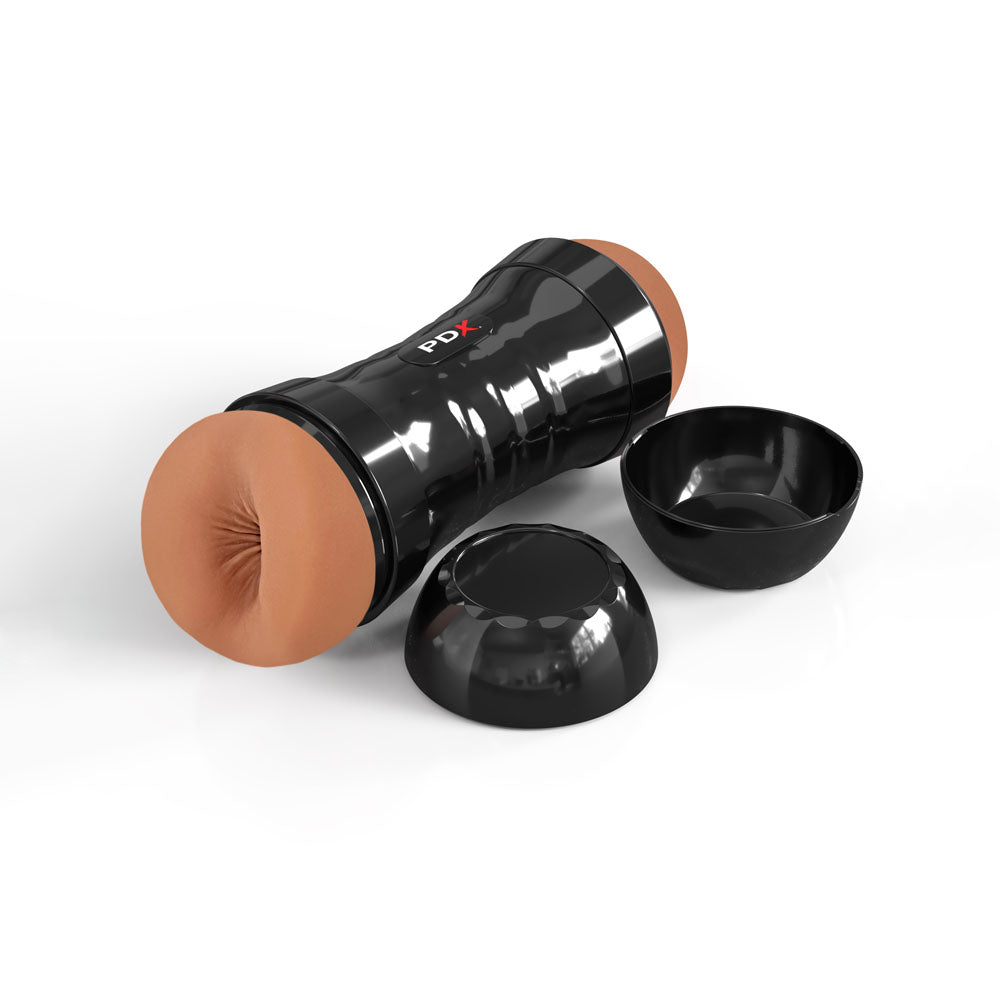 PDX Wet Pussies Dual Ended Dark Skin Stroker