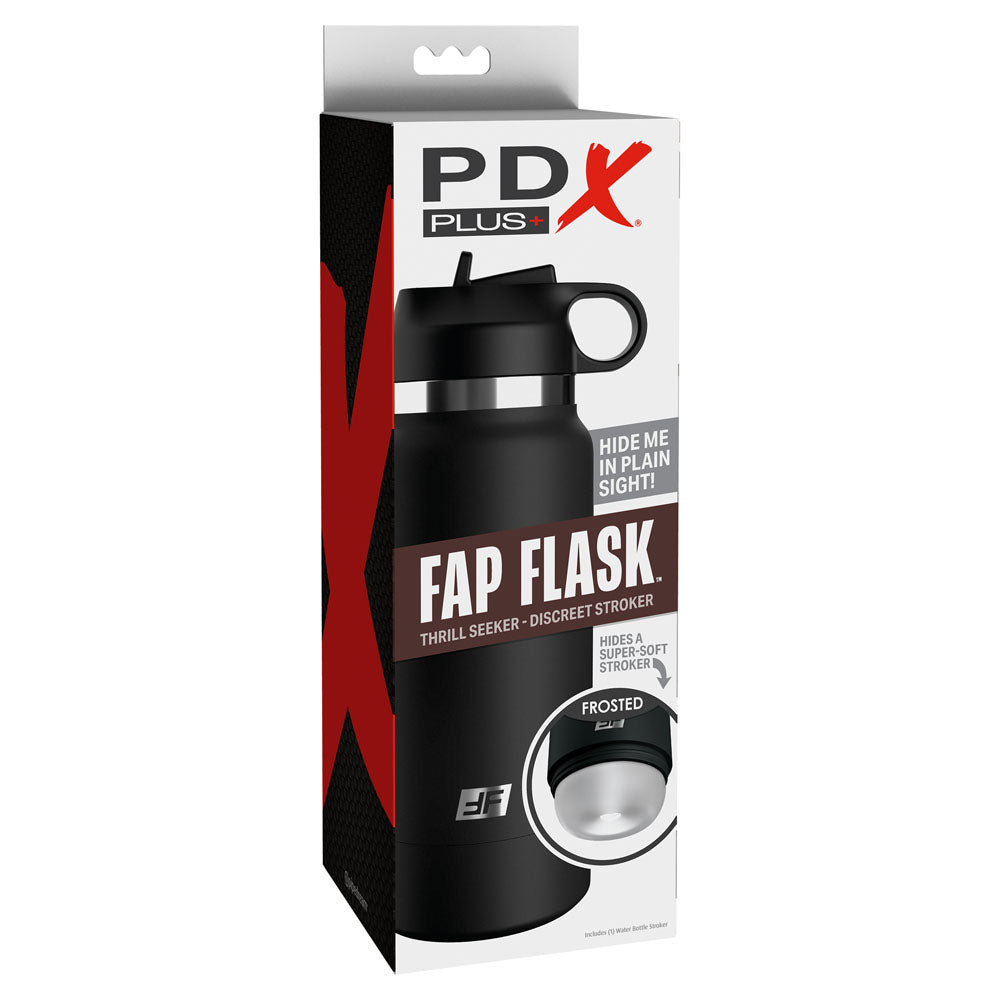 PDX Plus Fap Flask - Thrill Seeker Frosted Discreet Stroker
