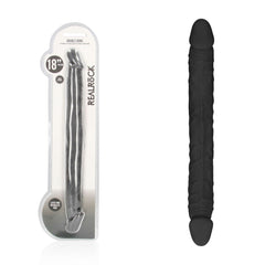 REALROCK 18'' Double Dildo - Black - Black 46 cm Double Dong
