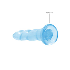 REALROCK Dildo With Suction - 17 cm - Blue - Blue 17 cm Dildo