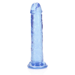 REALROCK 15.5 cm Straight Dildo - Blue - Blue 15.5 cm (6'') Dong
