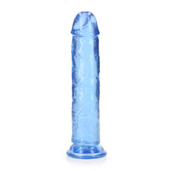 REALROCK 20 cm Straight Dildo - Blue - Blue 20 cm (8'') Dong